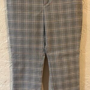 Banana Republic Sloan Gray Plaid Straight Leg Pants